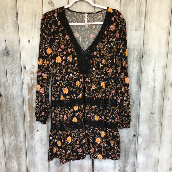 Xhilaration Dresses & Skirts - Fall Tiered Long Tunic / Dress Long Sleeve SZ XXL